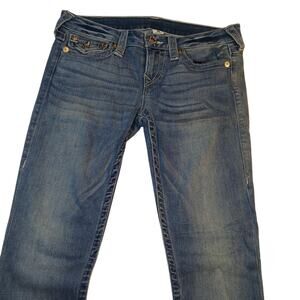 True Religion Women's Stretchy Buttoned Pocket Skinny Jeans